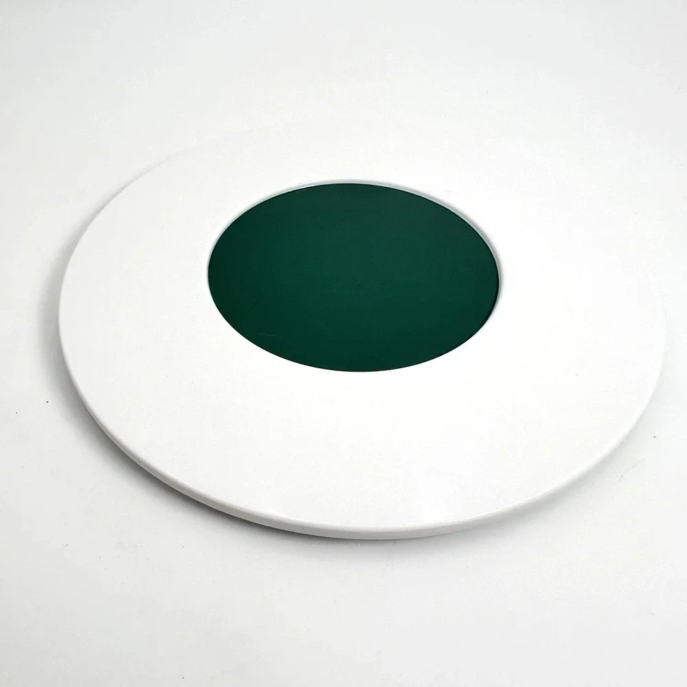 Tupperware 2 Spoon Rests 2 Round Trivets Blue White Green Kitchen Lot Melamine